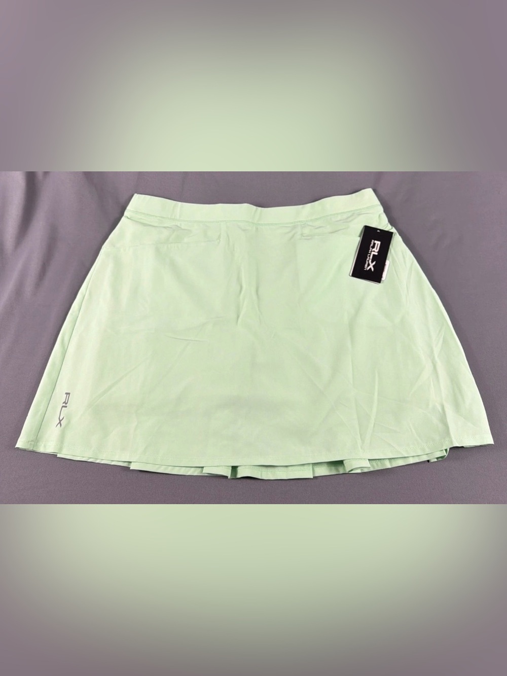 RLX Ralph Lauren Womens Golf Skort Large Green Polyester Spandex